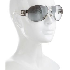 Chanel Aviator Sunglasses With Clear Sides